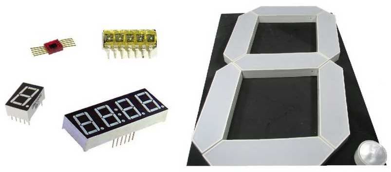 a seven-segment LED display and Arduino