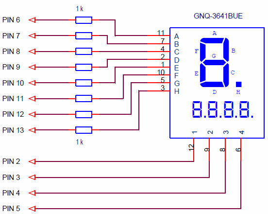 Connecting a seven-segment LED display to Arduino