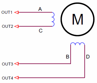 Connection 4-lead motor