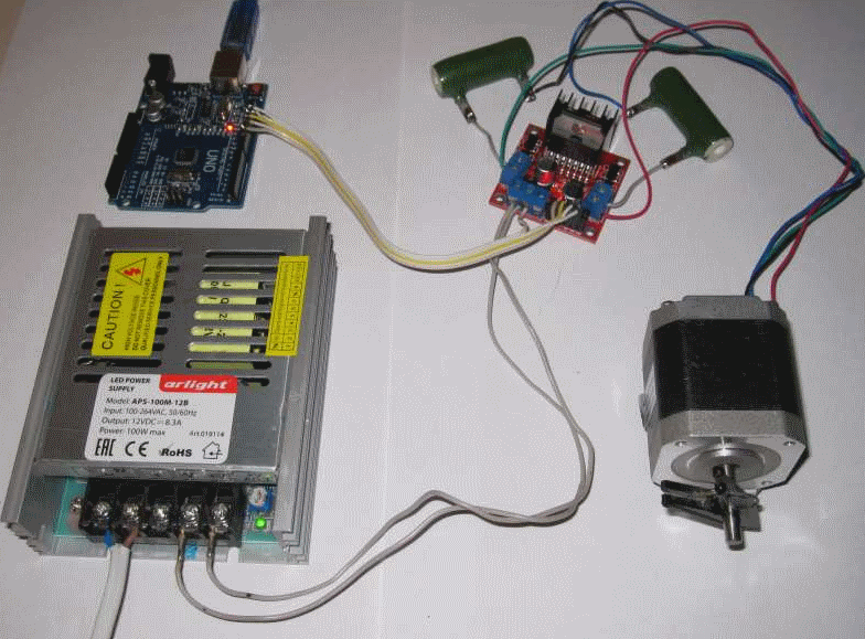 Connection module L298 to Arduino