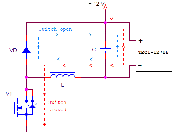 modified switching regulator circuit